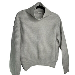 Wilfred Cozy Gray Knit Funnel neck Sweater S